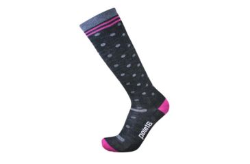 Image of Point 6 Compression DOT Ultra Light OTC Womens Sock, Black, Medium, 5003-204-06