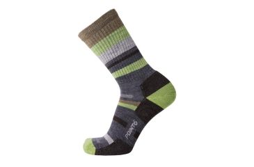 Image of Point 6 Hiking Blast Mixed Stripe Light Men's Socks, Gray, Medium 2566-200-06