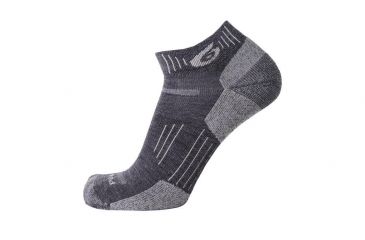 Image of Point 6 Hiking Essential Extra Light Mini Crew Men's Socks, Gray, Medium 2535-200-06