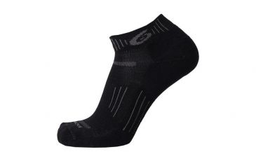 Image of Point 6 Hiking Essential Extra Light Mini Crew Men's Socks, Black, Medium 2535-204-06