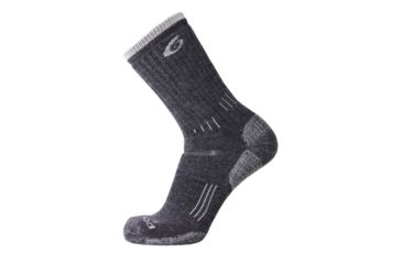Image of Point 6 Hiking Essential Light Crew Men's Socks, Gray, X-Large 2531-200-08