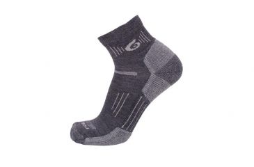 Image of Point 6 Hiking Essential Medium Mini Crew Men's Socks, Gray, Medium 2532-200-06