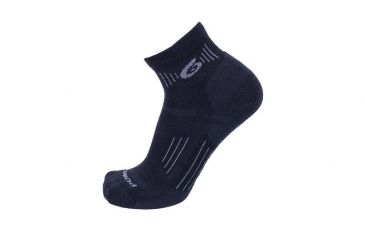 Image of Point 6 Hiking Essential Medium Mini Crew Men's Socks, Black, Medium 2532-204-06