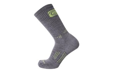 Image of Point 6 Leave No Trace Hiking Light Crew Men's Socks, Gray, Large 2008-200-07