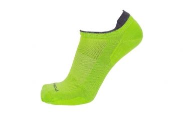 Image of Point 6 Running Ultra Light No Show Tab Women's Sock, Super Lime, Medium 1175-270-06