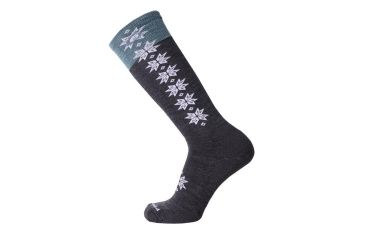 Image of Point 6 Ski/Christie II Light OTC Women's Sock, Gray, Small 1429-200-05