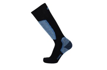 Image of Point 6 Ski Pro Light OTC Men's Socks, Black/Robins Egg Blue, Small 2414-258-05
