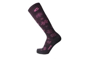 Image of Point 6 Ski Ultra Light Blizzard OTC Women's Sock, Black, Small 1405-204-05