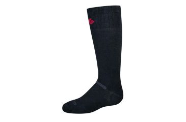 Image of Point 6 Ski Ultra Light OTC Kid's Socks, Black, Small 4126-204-02