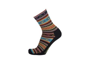 Image of Point 6 Taos Extra Light 3/4 Crew Women's Sock, Black, Small 2872-204-05