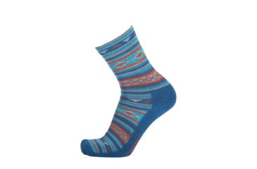 Image of Point 6 Taos Extra Light 3/4 Crew Women's Sock, Deep Teal, Large 2872-252-07