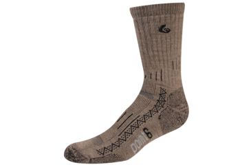 Image of Point 6 Trek Tech Heavy Crew Sock - Mens  -Taupe-Large