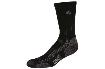 Image of Point 6 Trek Tech Heavy Crew Sock - Men's -Black-Medium
