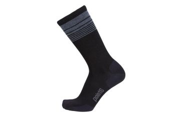 Image of Point 6 Wall Street Ultra Light Crew  Men's Socks, Black, Large 1711-204-07