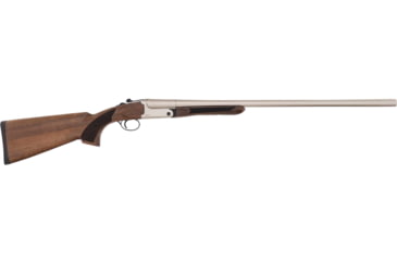 Image of Pointer Ft6 3in Field SxS Shotgun, 12 Gauge, 28in Nickel BBL, Turkish Walnut Stock, Blued Nickel, FT61228NKL
