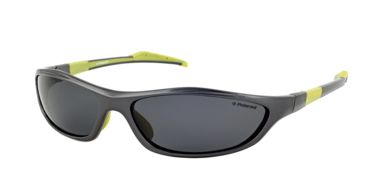 Image of Polaroid Brett Bifocal Sunglasses, Metallic Grey/Lime Green Frame PDP7000YBF
