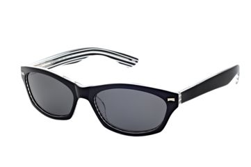 Image of Polaroid Edna Bifocal Sunglasses, Black/White Frame PDP9104ZBF