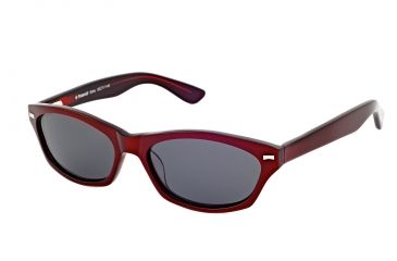 Image of Polaroid Edna Prescription Sunglasses, Black/Red Frame PDP9104Y