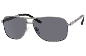 Image of Polaroid X 4307/S Sunglasses X4307S-0A4X-1T-6112 - B / Gunmetal Frame, Gray Polarized Lenses, Lens Diameter 61mm, Distance Between Lenses 12mm