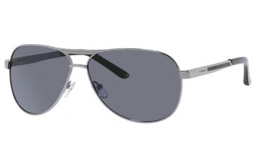 Image of Polaroid X 4308/S Sunglasses X4308S-0A4X-1T-6212 - B / Gunmetal Frame, Gray Polarized Lenses, Lens Diameter 62mm, Distance Between Lenses 12mm
