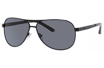Image of Polaroid X 4308/S Sunglasses X4308S-0KIH-1T-6212 - A / Black Frame, Gray Polarized Lenses, Lens Diameter 62mm, Distance Between Lenses 12mm