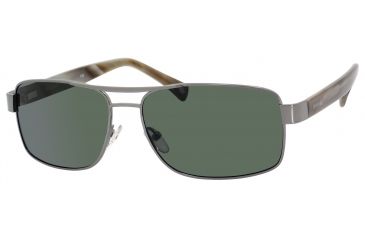 Image of Polaroid X 4316/S Sunglasses X4316S-0A4X-0P-6015 - A / Gunmetal Frame, Green Polarized Lenses, Lens Diameter 60mm, Distance Between Lenses 15mm