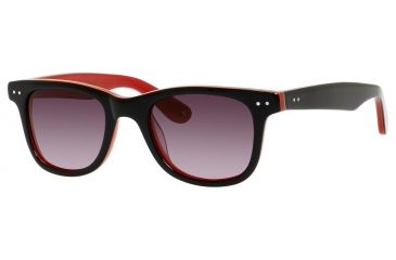 Image of Polaroid X 8400/S Progressive Prescription Sunglasses X8400S-00A2-AU-5022 - Frame Color Black Red, Lens Diameter 50 mm