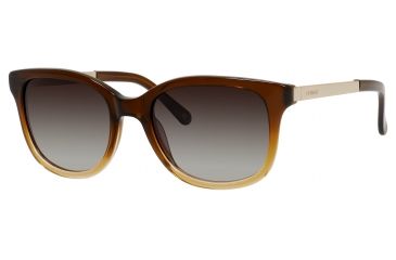 Image of Polaroid X 8407/S Sunglasses X8407S-000T-S7-5219 - Dark Brown Frame, Brown Gradient Polarized Lenses, Lens Diameter 52mm, Distance Between Lenses 19mm
