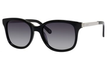 Image of Polaroid X 8407/S Sunglasses X8407S-0KIH-ML-5219 - Black Frame, Gray Gradient Polarized Lenses, Lens Diameter 52mm, Distance Between Lenses 19mm