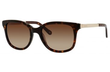 Image of Polaroid X 8407/S Sunglasses X8407S-0REH-S7-5219 - Havana Gold Frame, Brown Gradient Polarized Lenses, Lens Diameter 52mm, Distance Between Lenses 19mm