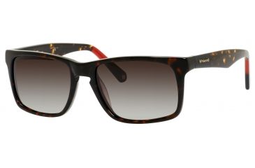 Image of Polaroid X 8422/S Single Vision Prescription Sunglasses X8422S-0086-S7-5718 - Frame Color Dark Havana, Lens Diameter 57 mm