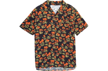 Image of Poler Aloha Shirt, Medium, Orchid Floral Black, 221APM3002-Orchid Floral Black-M