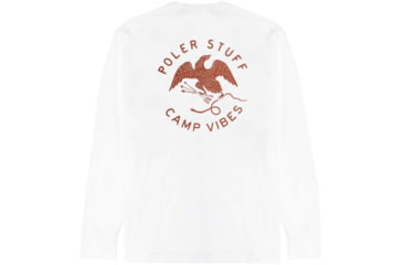 Image of Poler Brand Brand Long Sleeve Shirt, 2XL, White, 214APM2204-White-XXL
