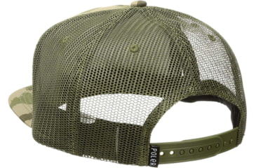 Image of Poler Camp Vibes Brand Trucker, Green Fury Gamo, One Size, 31740001-Green Fury Gamo-O/S