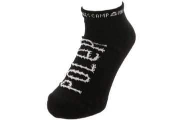 Image of Poler Furry Font Short Socks, Black, One Size, 55200244-Black-O/S