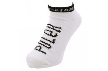 Image of Poler Furry Font Short Socks, White, One Size, 55200244-White-O/S