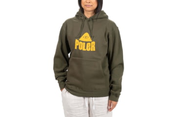Image of Poler Fuzzy Stuff Hoodie, Large, Army Green, 221APM2602-Army Green-L