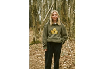 Image of Poler Fuzzy Stuff Hoodie, Large, Army Green, 221APM2602-Army Green-L