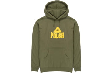 Image of Poler Fuzzy Stuff Hoodie, Large, Army Green, 221APM2602-Army Green-L