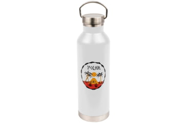 Image of Poler Insulated Water Bottle, White, 221ACM9105-White-O/S