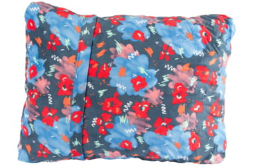 Image of Poler Nod Compressible Pillow-Blue Steel Floral Fantasia