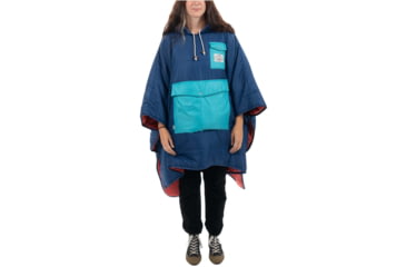 Image of Poler Poncho, Blueberry/Cherry, One Size, 214ACU5601-BlCherry-O/S