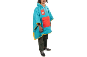 Image of Poler Poncho, Goldenrod/Bluepine, One Size, 214ACU5601-GBluepine-O/S
