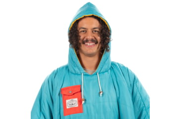 Image of Poler Poncho, Goldenrod/Bluepine, One Size, 214ACU5601-GBluepine-O/S