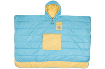 Image of Poler Poncho, Powder Blue Daisy, One Size, 212ACU5601-PBlDaisy-O/S