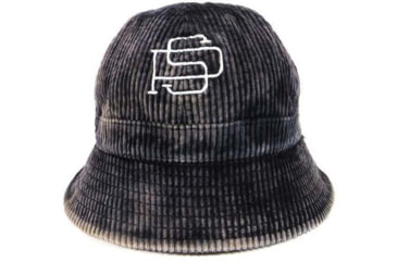 Image of Poler PS Bleach Corduroy Bell Hat, Black, One Size, 55200343-Black-O/S