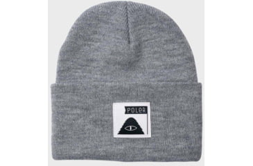 Image of Poler Summit Label Beanie, Light Grey, One Size, 31790004-Light Grey-O/S
