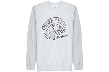 Image of Poler Tiger Crew, Small, Gray Heather, 214APM2501-Gray Heather-S