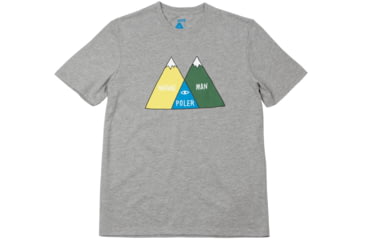 Image of Poler Venn Tee - Men's-Gray Heather-X-Large
