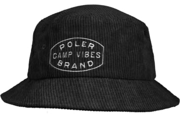 Image of Poler Vibes Brand Bucket Hat, Black, One Size, 223ACU7101-Black-O/S